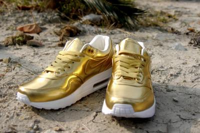 cheap nike air max 87 women sneaker all gold cheap no. 117